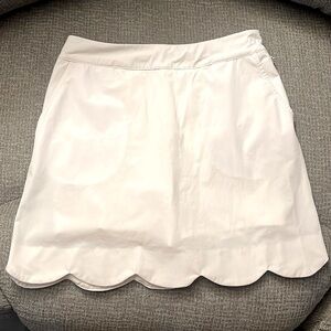 Renwick white scallopped skort